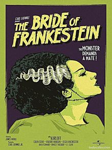Poster collecting : frankenstein - the bride of frankestein, Movie film !! CARTEL CLASSIC CINE 30X40
